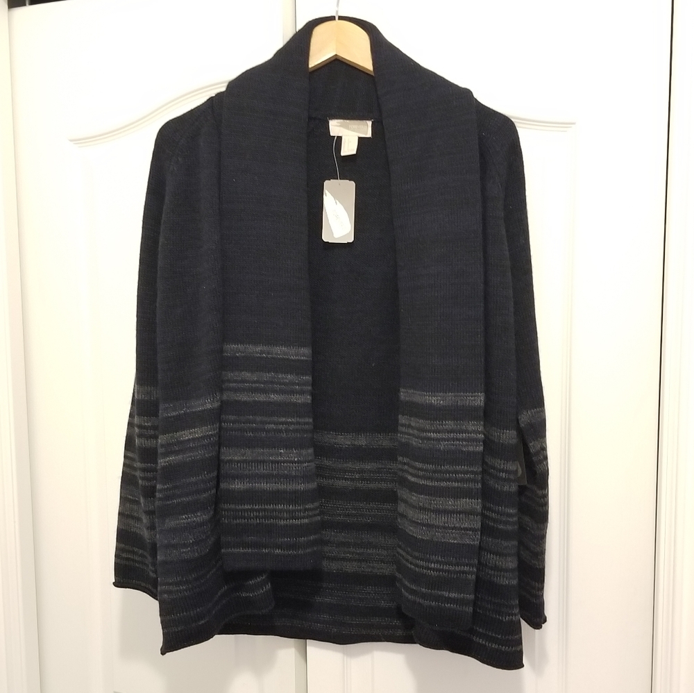 Forever 21 Contemporary Navy Thick Cardigan
